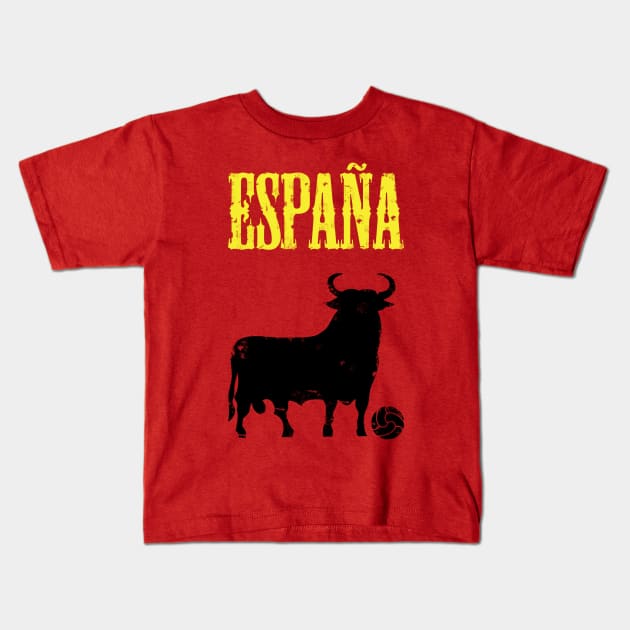 Espana Fútbol Kids T-Shirt by Confusion101